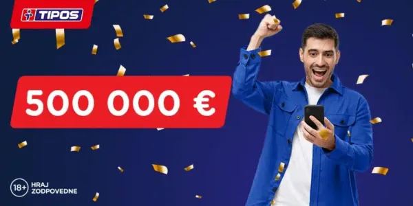 TIPOS casino mega vyhra pol miliona eur bonus free spiny
