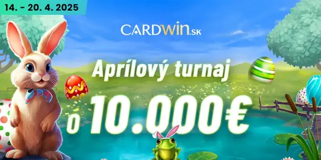 Cardwin april turnaj casino online free spiny bonus bonusy zadarmo dnes