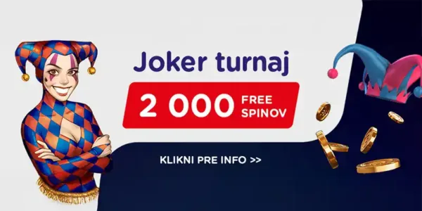 TIPOS casino free spiny bonus dnes zadarmo bonusy joker turnaj online