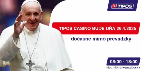 Tipos online casino vypadok sobota papez april dnes