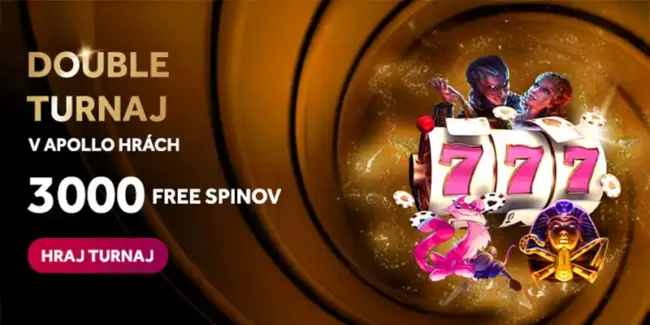 DoubleStar apollo turnaj free spiny dnes bonus zadarmo bonusy zdarma bez vkladu sloty automaty hry kasino Slovensko 3000