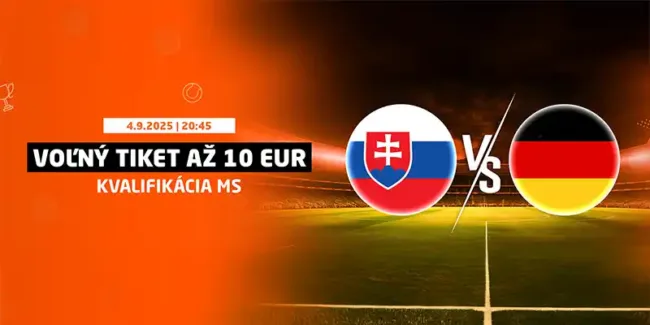 synottip volny ticket tiket freebet ms kvalifikacia futbal slovensko nemecko stavkovanie stavkova kancelaria zadarmo bonus zdarma bonusy dnes september 2025