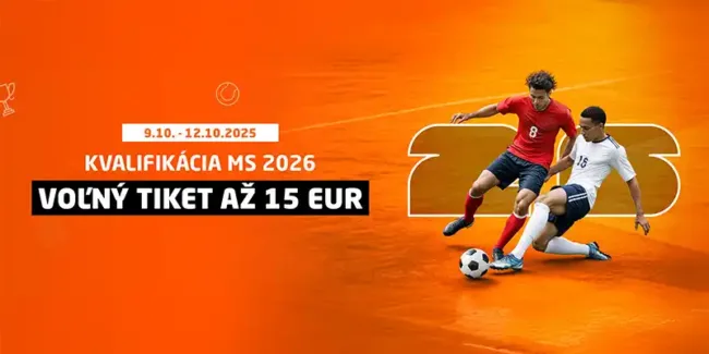 synottip stavkovanie ticket zadarmo volny tiket bonusy zdarma bonus tipovanie stavkova kancelaria kvalifikacia na MS 2026 futbal