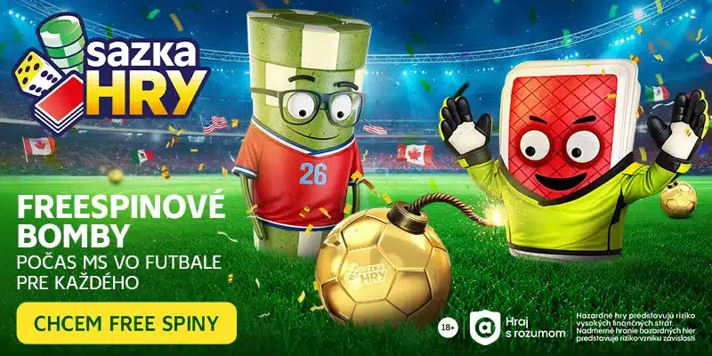sazka FREESPINOVE-BOMBY-MS-FUTBAL-2026---affiliate-800x400px Sazkahry free spiny futbalove bonusy majstrovstva sveta vo futbale online casino slovensko bonus zadarmo jun 2026