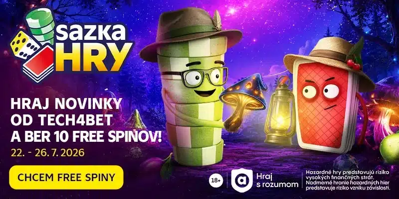 NOVE-HRy-TECH4BET-22jul2026---afilliate-800x400px Sazkahry free spiny nove hry tech4bet online casino slovensko bonus zadarmo jul 2026
